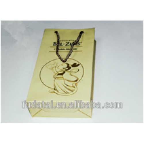 FDT customized low cost and top quality promotional gift paper shopping bag